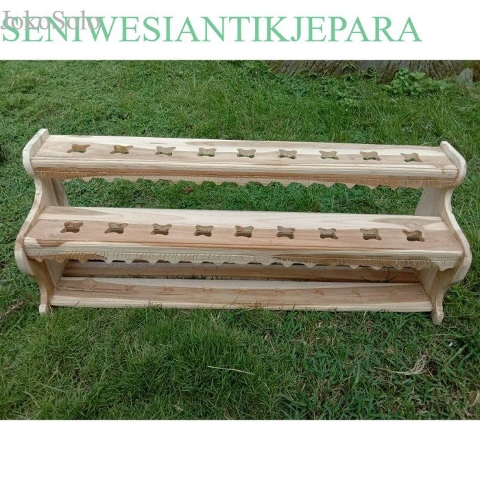 

Jagrak Keris Isi 18 Belum Finishing - A139 antik