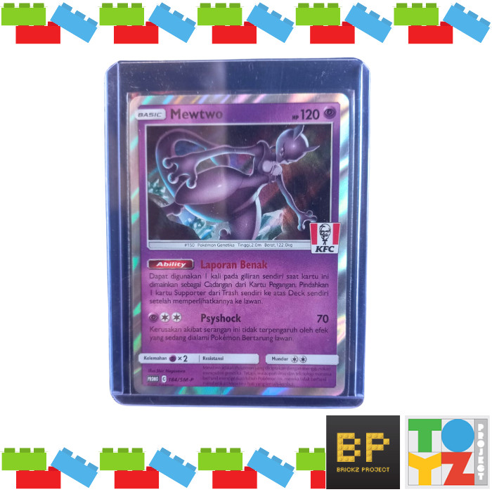 Kartu TCG Pokemon - KFC Promo - Mewtwo