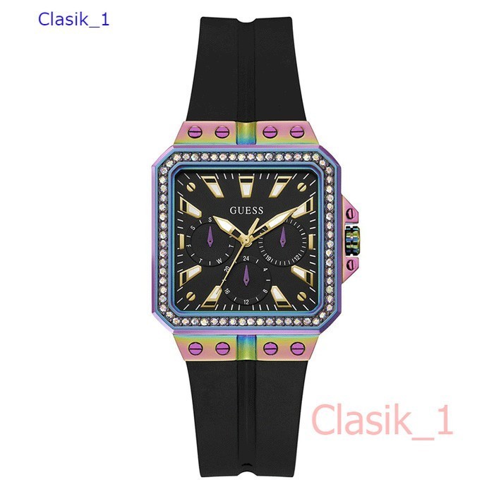 Original 100% GUESS Ladies Watch LIBRA Black Iridescent - GW0618L3