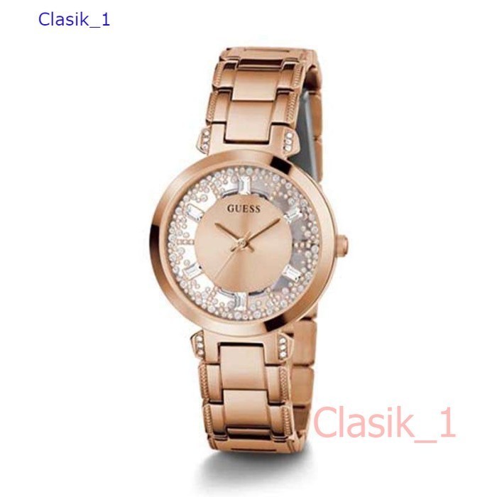 Original 100% Guess  GW0470L3  CRYSTAL CLEAR Jam Tangan Wanita Rose