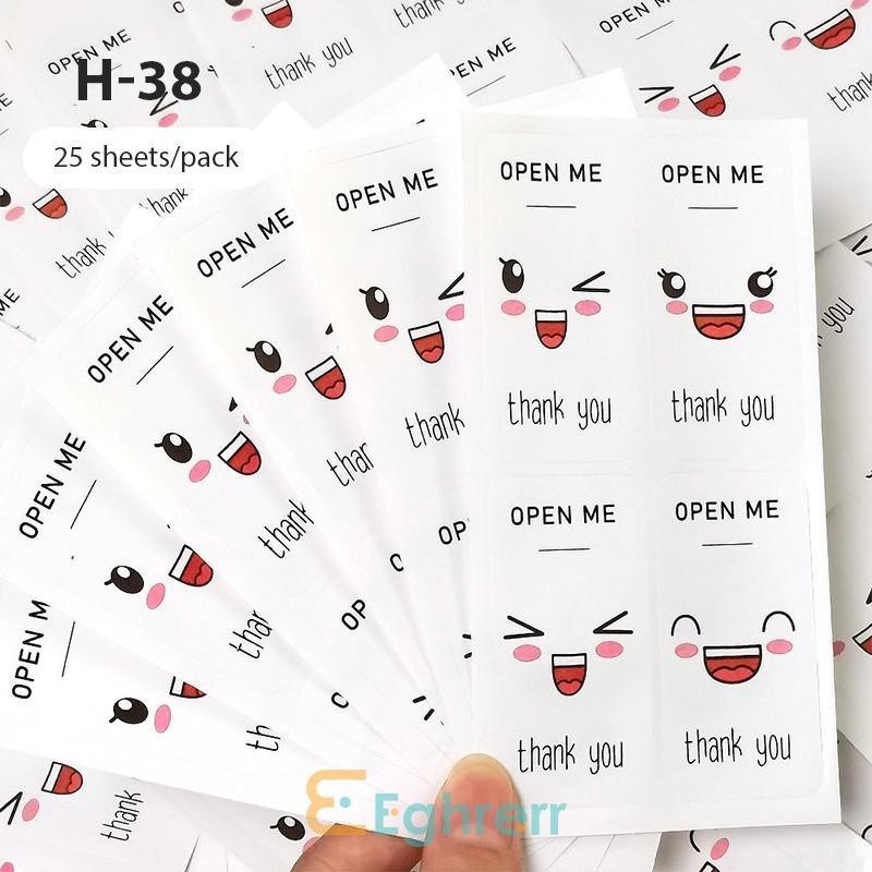 

(COD) EG-Ekspresi Indah Kotak Hadiah Stiker Segel Kemasan Stiker Stiker Persegi Panjang-Eghrerr ( layana store padang )