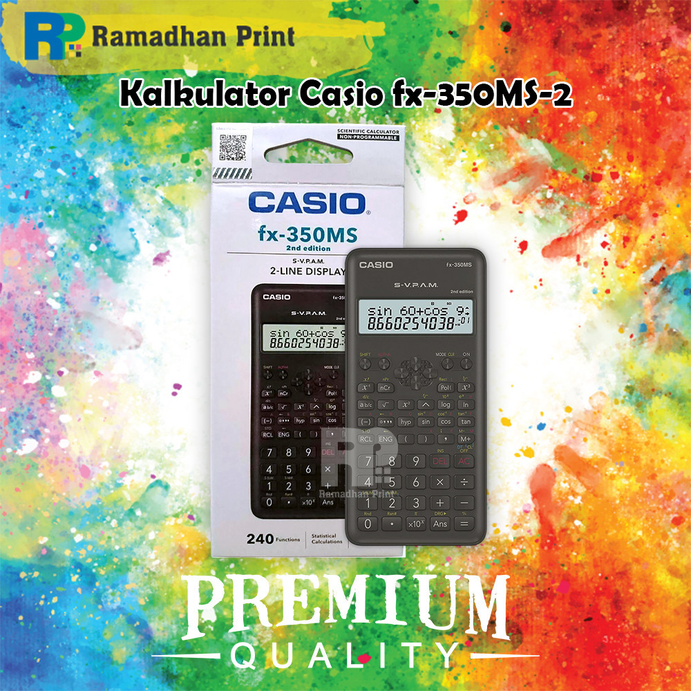 

Calculator Scientific FX-350MS 2 Casio Kalkulator Ilmiah New Original