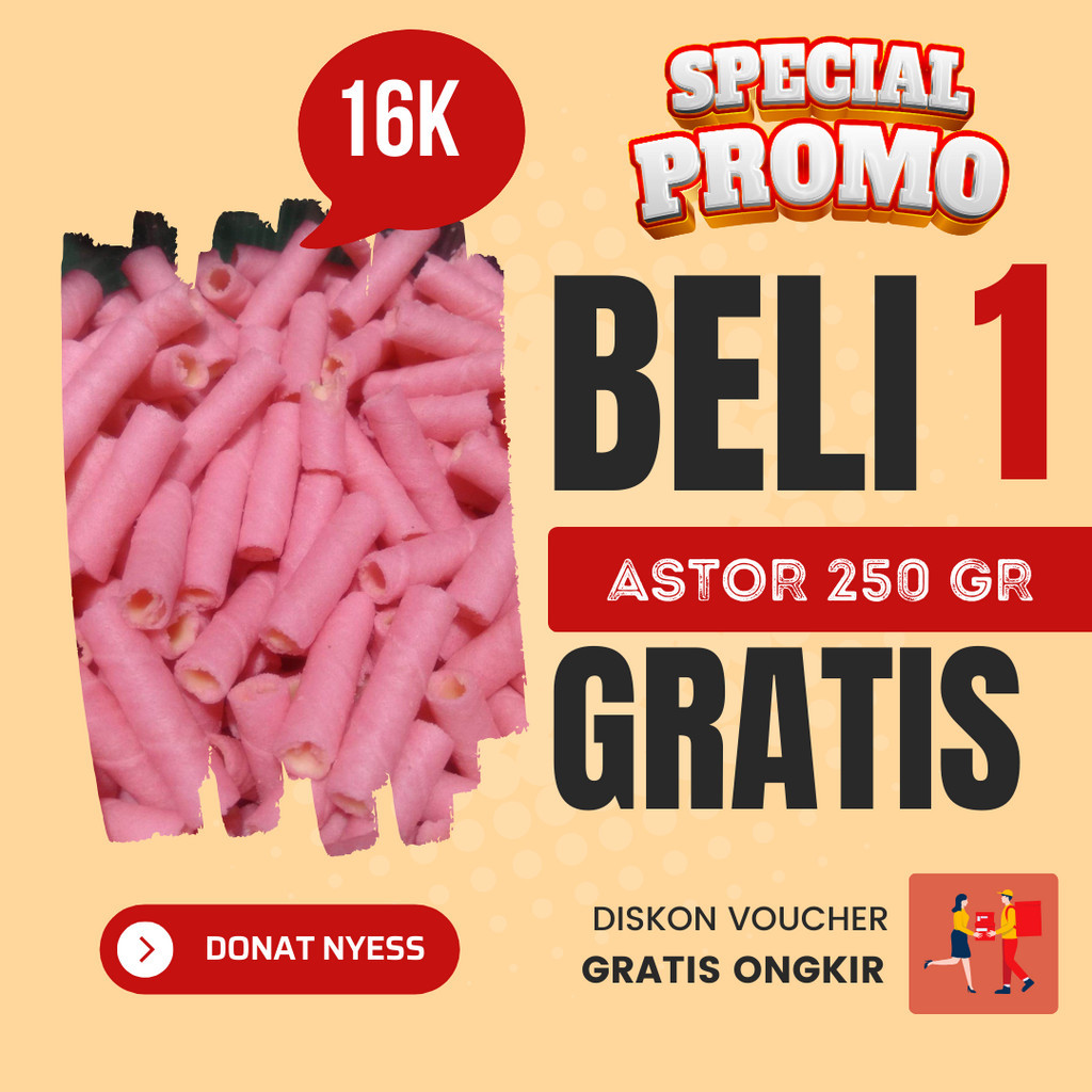 

ASTOR KHAS JOMBANG BELI 1 GRATIS 1 DONAT