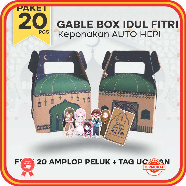 

Souvenir Keren Unik Kekinian cocok buat pacar pernikahan Anniversary Termurah / Gable Box Lebaran Isi 20 Pcs / Box Hampers Idul Fitri / Parcel Hari Raya Prinperpack