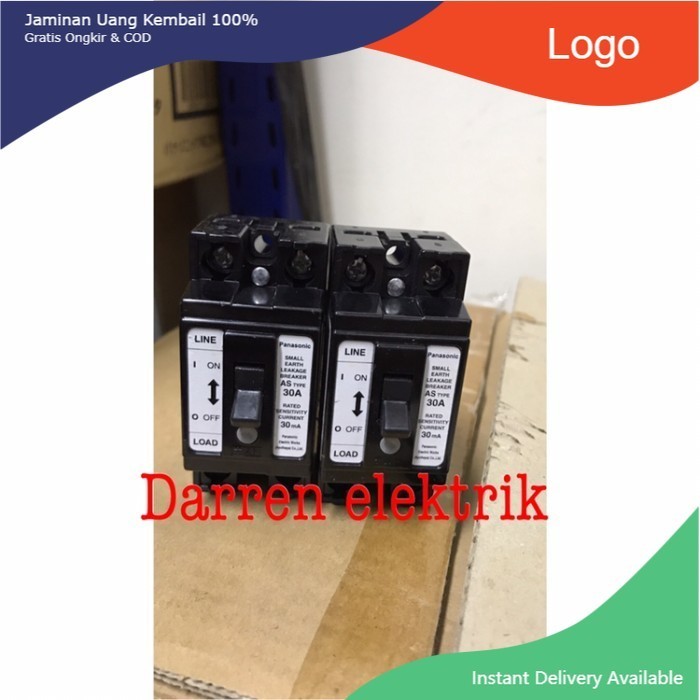 ELCB panasonic 2P30amper 30ma