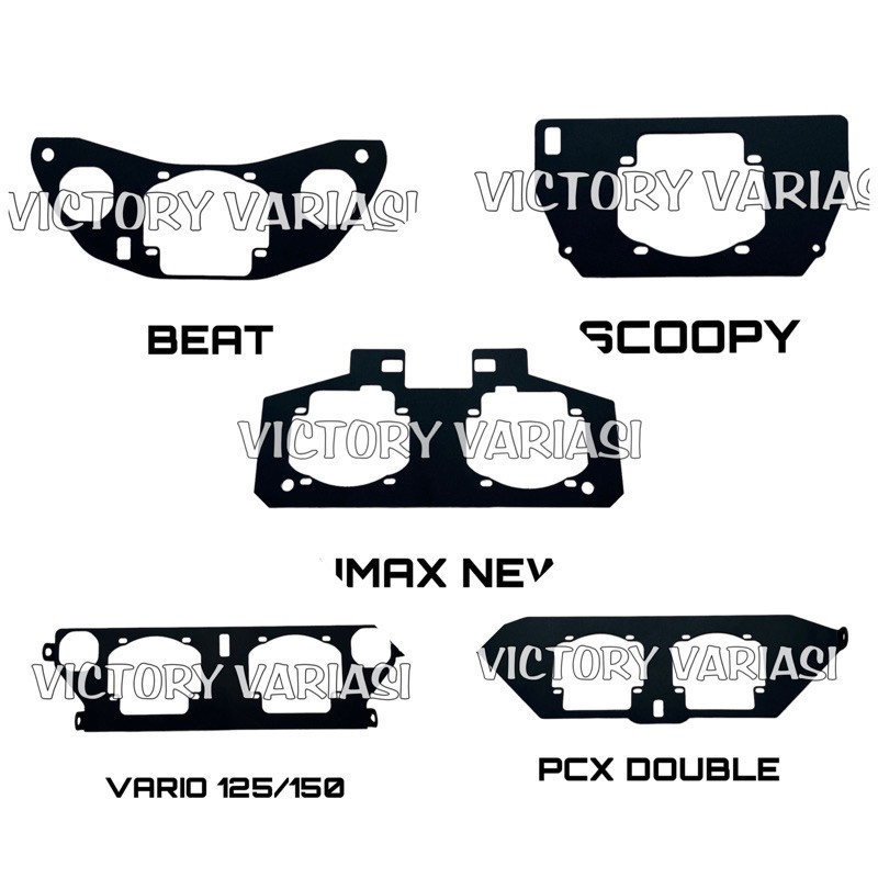 # Breket Lampu Biled Projie 2.5 Inch Varian Motor Beat Aerox Nmax Vario 150/125 Scoopy Pcx Adv