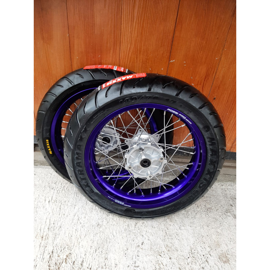Roda Set Supermoto  CRF 150L 300/350 RING 17 Ban Maxxis 120/70 dan 140/70