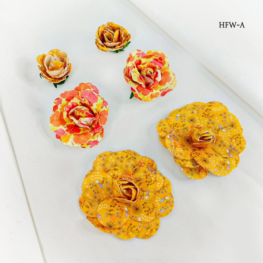 

Hiasan Bunga Tempel Paper DIY Scrapbook Kuning HFWA