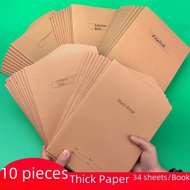 

Thickened Cow Leather Notebook For Primary School Students Grades 1-3 Practice Book 32k Reading Notes Book Error Correction