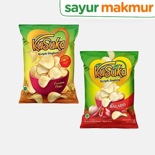 

Kusuka Keripik Singkong Balado 180 gram Sayurmakmur