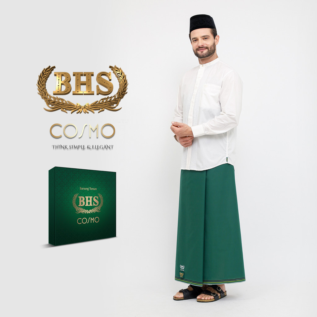 Sarung BHS Cosmo Gold Motif K26 PPF Hijau