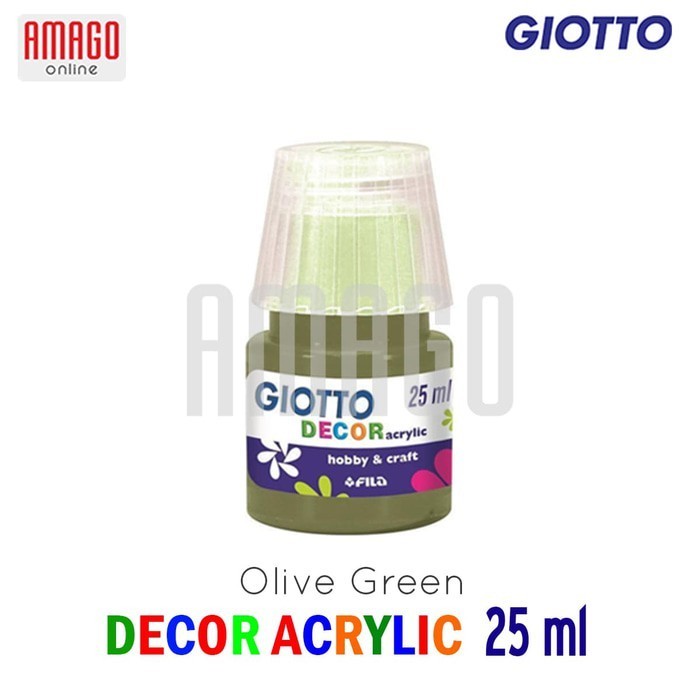 

Cat Akrilik GIOTTO Decor Acrylic 25 ml - warna Olive Green - 538112