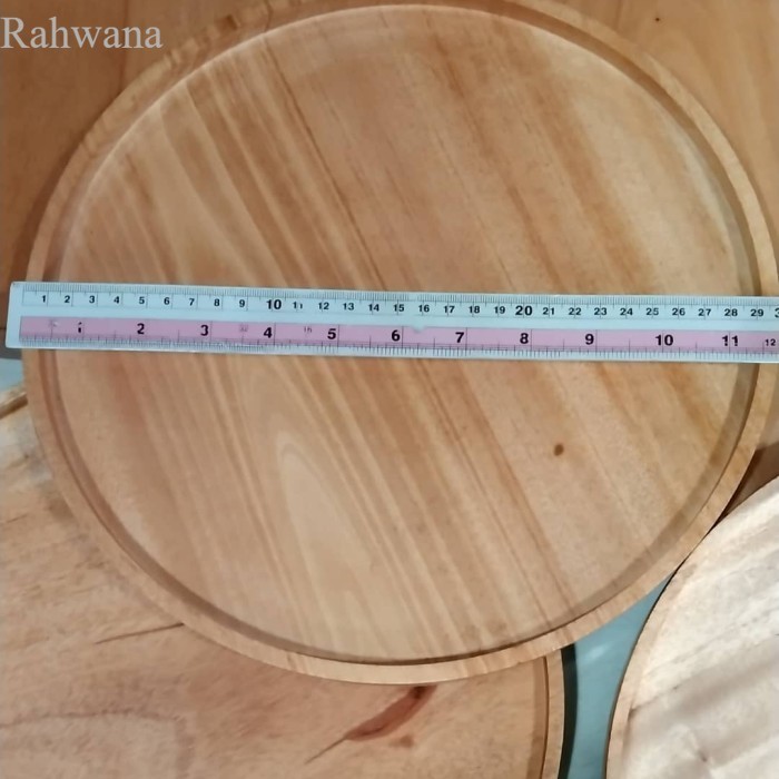 

Baki kayu bulat D30cm/ piring saji kayu d30 murah