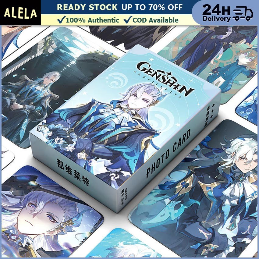 50Pcs Photocard Foto Cards - Anime Genshin Impact Karakter Wriothesley Neuvillette Hutao Xiao Alhait