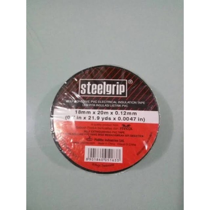 

isolasi listrik 3/4*10y black steelgrip isolasi anti bakar