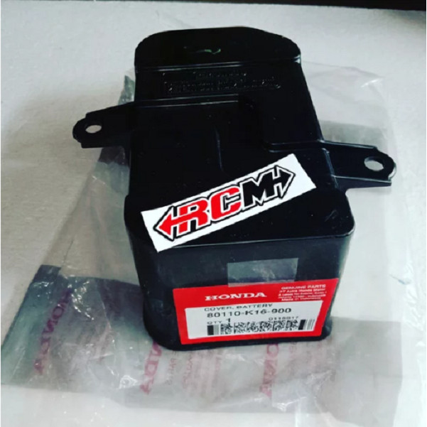 COVER BATTERY TUTUP AKI ACCU BEAT FI SCOOPY FI NON ESP ORI ORIGINAL HONDA AHM HGP ASLI 80110-K16-900