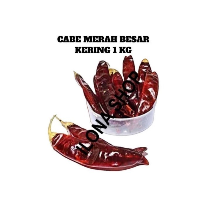 

CABE MERAH KERING BESAR 250GR / CABE KERING / CABAI BESAR KERING