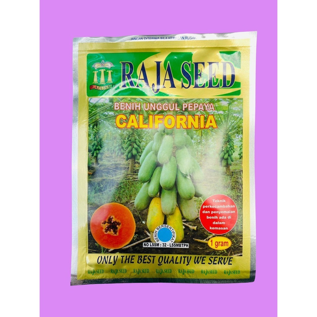 Benih Pepaya CALIFORNIA Merk Raja Seed