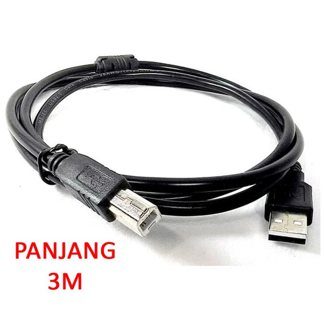 SANJI KABEL PRINTER USB 2.0 TYPE B 3M 300CM JST LINE DATA ORIGINAL A TO BM