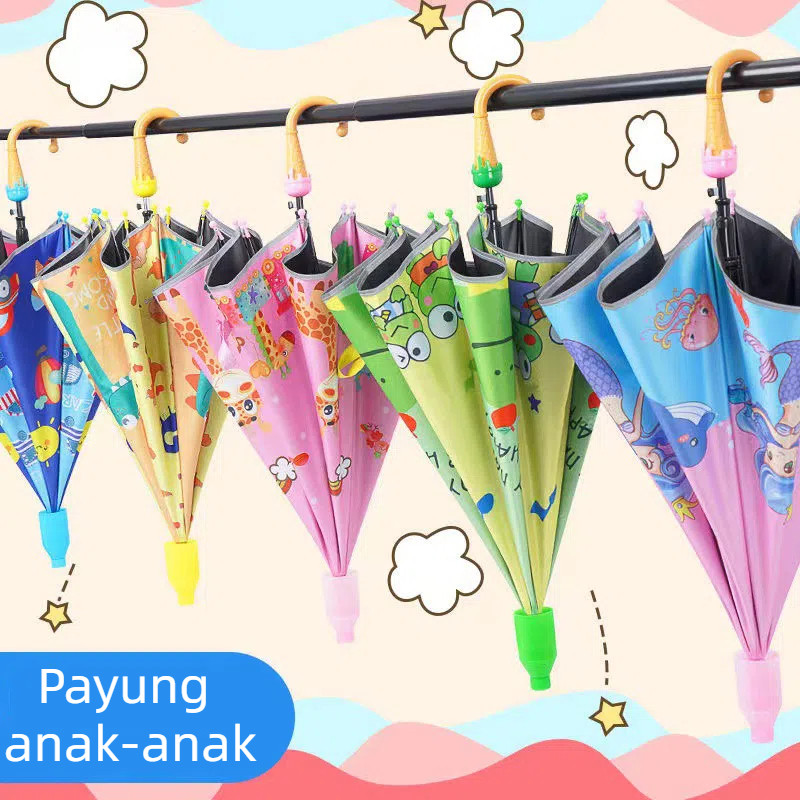 Payung Anak/Payung Lncu/Payung Anak Karakter Kucing/Payung Mainan/Payung Anak Perempuan