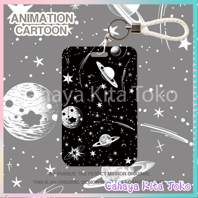 

ID CARD HOLDER/SARUNG KARTU/pesanan Hadiah Khusus/SUPPORT HARGA GROSIR/Alam semesta bintang-bintang planet