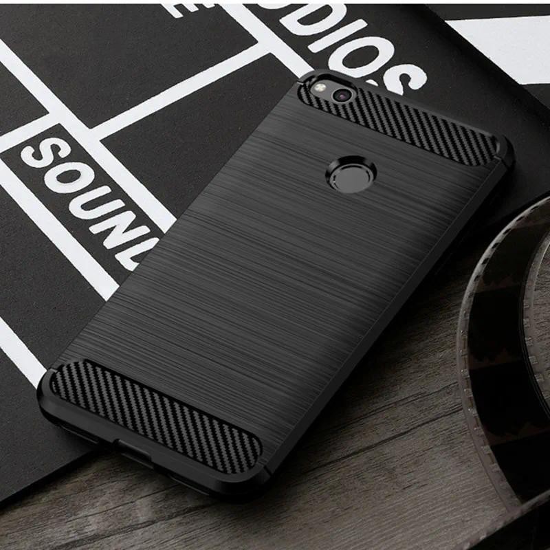 Casing HP Huawei P9 Lite 2017 Holder Stand Phone p8 lite 2017 Nova Lite Casing TPU Tekstur Serat Kar