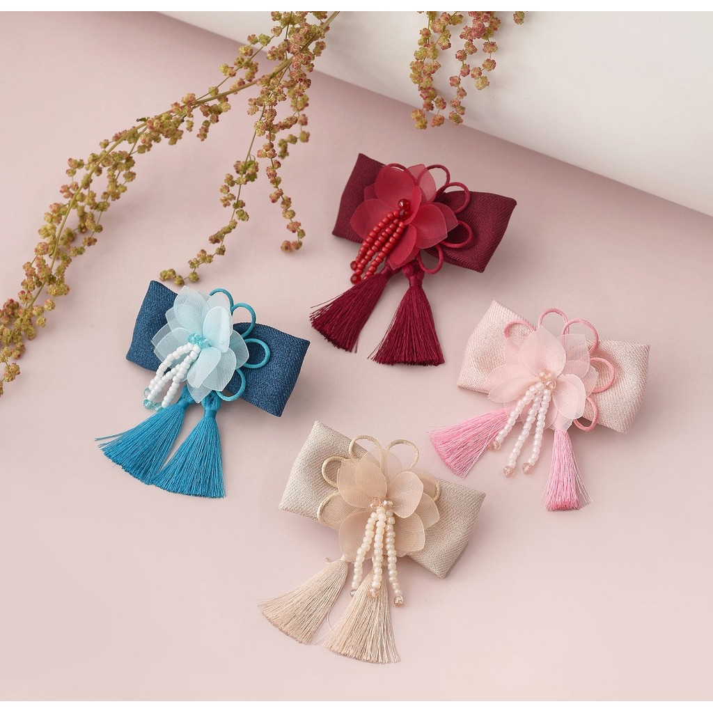 Honest - Jepit Rambut Anak | Jepit Rambut Tassel | Jepit Rambut Imlek | Jepitan Bunga | Aksesoris Ra
