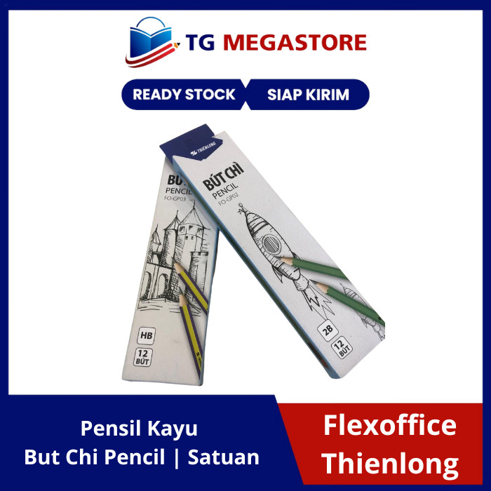 

Pensil Kayu 2B HB Flexoffice Thienlong But Chi Satuan - FO-GP