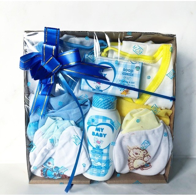 

[New]Promo [SET 01]Hampers bayi/baby hampers baju bayi paket hampers parsel bayi - Biru