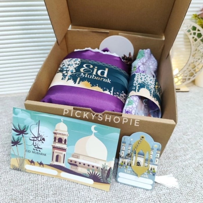 

[Terlaris] Hampers Mukena Parasut Sajadah Tasbih Travel Size Hadiah Kado Gift - HPRenda_Ungu Tu