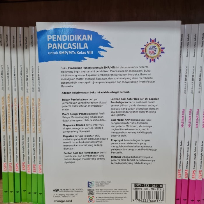 

Buku Pendidikan Pancasila Kelas 8 Kurikulum Merdeka Erlangga