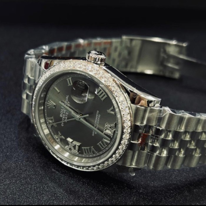 DATEJUST 36mm Grey dial with Diamonod Bezell