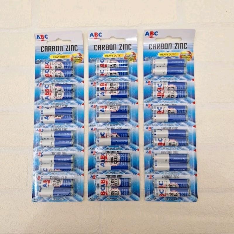 Batu ABC  A3 Isi 12 Pcs - Baterai ABC Original 1 Renceng - Grosir Murah Awet Tahan Lama
