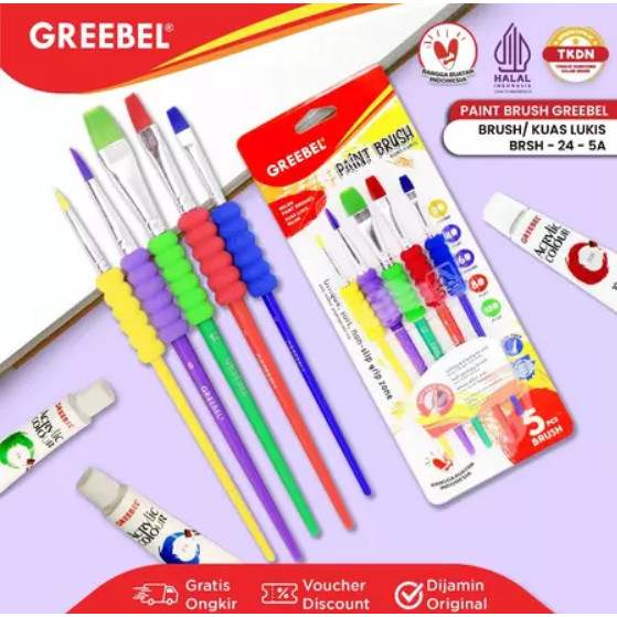 

Greebel Paint Brush Isi 3PCS BRSH-24-3A - 4PCS BRSH-24-4A - 5PCS BRSH-24-5A - Kuas Lukis Greebel Set