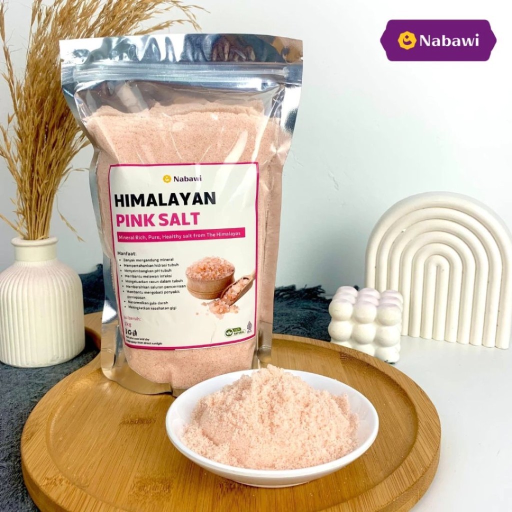 

Garam Himalaya Natural Pink Himalayan Salt 1 Kg 500gr 250gr Garam Organik Rempah Alami Nabawi Jakarta
