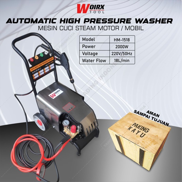 Jet Cleaner WOIRX High Pressure Mesin Semprot Cuci Motor Mobil dovasoid