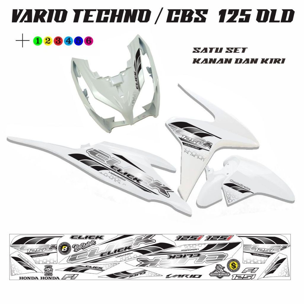 SETIKER MOTOR / STRIPING VARIO TECHNO 125 OLD MOTIF VARIASI STIKER VARIO CBS 125