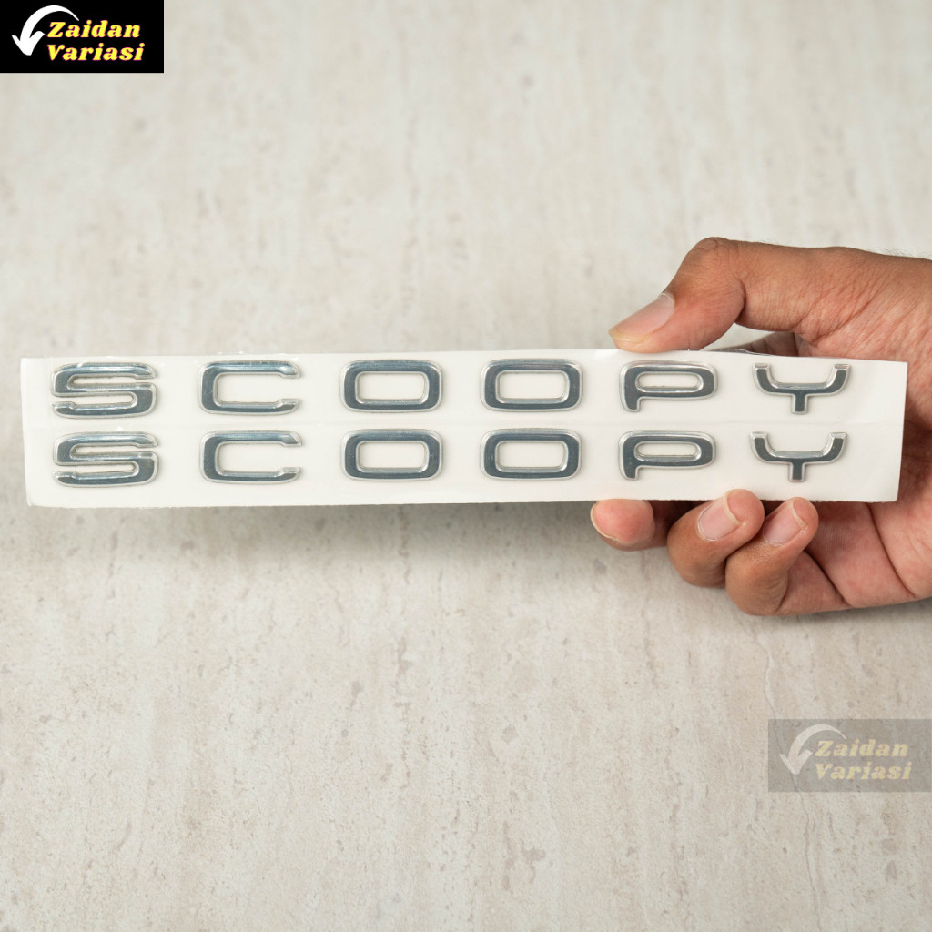 SEPASANG EMBLEM SCOOPY PREMIUM TIMBUL Emblem Scoopy 2021 2022 2023 Logo Scopy 2018 2019 Thailand Kar