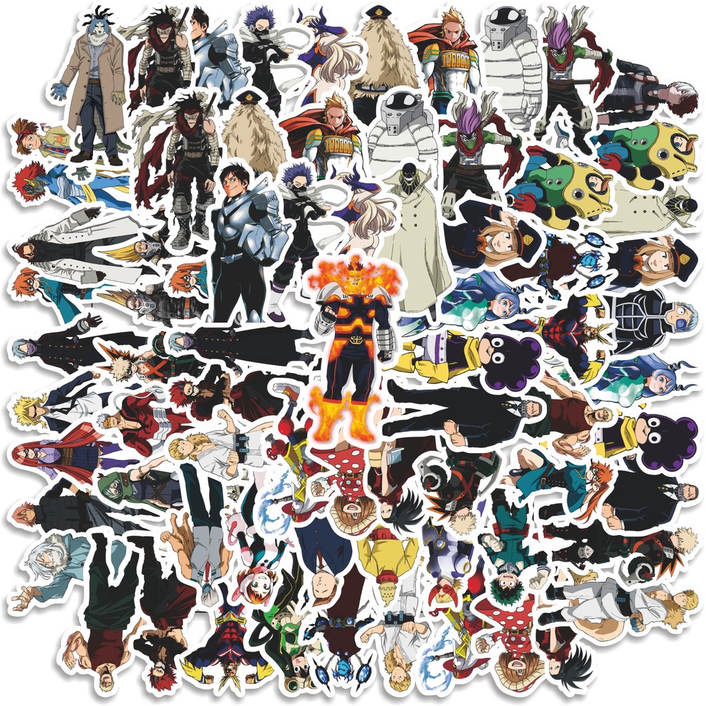 

COD 50 Pcs Stiker My Hero Academia Japan Anime V16 Lucu Anti Air Untuk Dekorasi Notebook Sepeda Skateboard Handphone