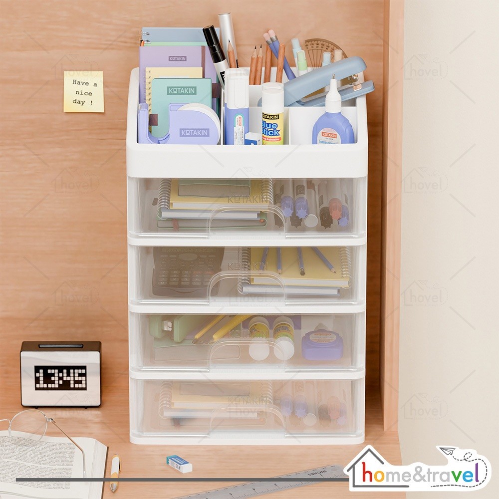 Rak Meja Alat Tulis Desk Organizer Stationery Laci Storage ATK Kantor Penyimpanan Multifungsi