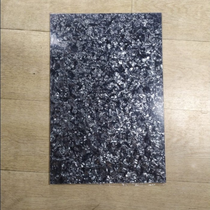 Bahan Pickguard Gitar Pearl 3Ply - Hitam