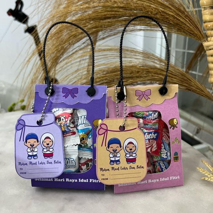 

PAKET 100 PCS BUNGKUS MINI HAMPERS LEBARAN 2024 - 50pcs