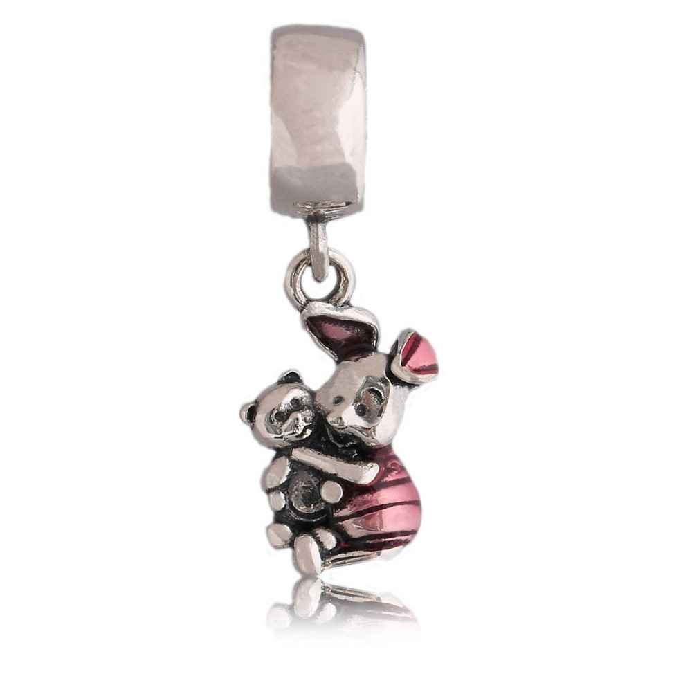 925 Sterling Silver Charm Piglet Winn The Pooh Dangle Charm Fit Pandora Original Bracelet Fashion Je