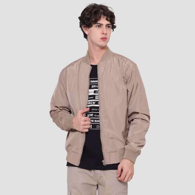 Nevada Bomber Basic Zipp Jaket Pria 121758519