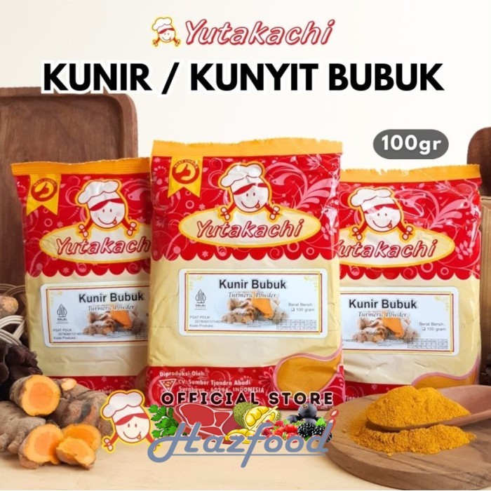 

Kunir / Kunyit Bubuk Yutakachi Turmeric Powder 100 Gr