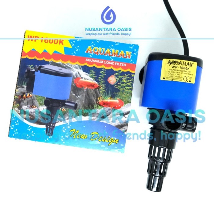 POMPA CELUP AQUARIUM AQUAMAN WP-1600 K POWER HEAD WP 1600 K LOW WATT AQUAMAN
