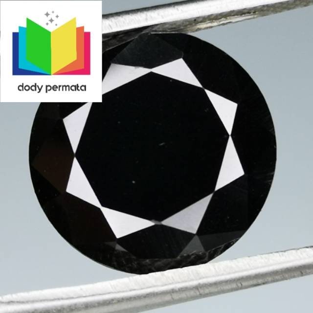 Butu berlian hitam asli black moissanite