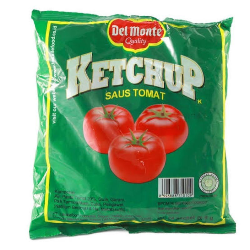 

DelMonte Ketchup Saus Tomat Sachets 24x9gr
