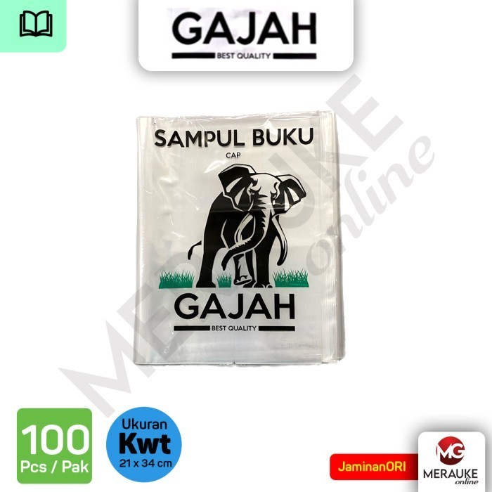 

Sampul Buku Plastik Cap GAJAH Qwarto 100s (1 Pack isi 100 Lembar)