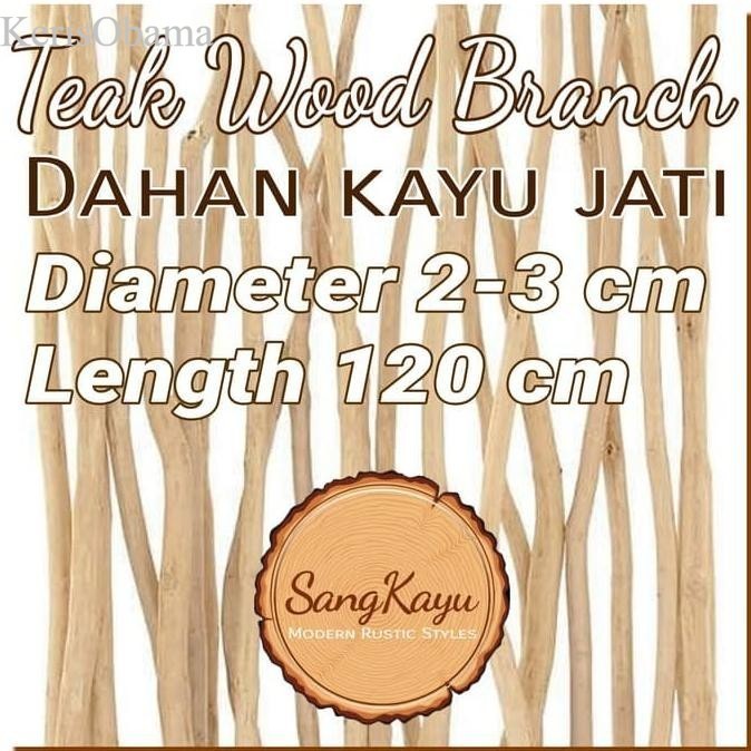 

Teak Wood Branch 120 Dahan ranting kayu jati bahan macrame dekorasiv murah